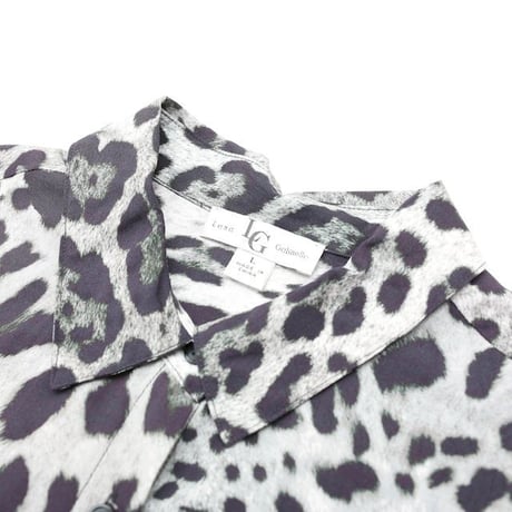 Leopard Pattern Rayon L/S Shirt
