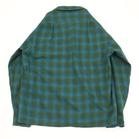 60's Pendleton Open Collared Wool L/S Shirt
