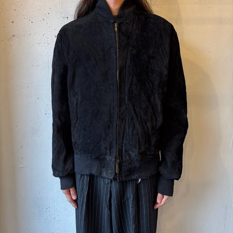 Schott Black Suede Jacket MADE IN USA