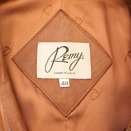 Remy Leather Jacket Loose Silhouette