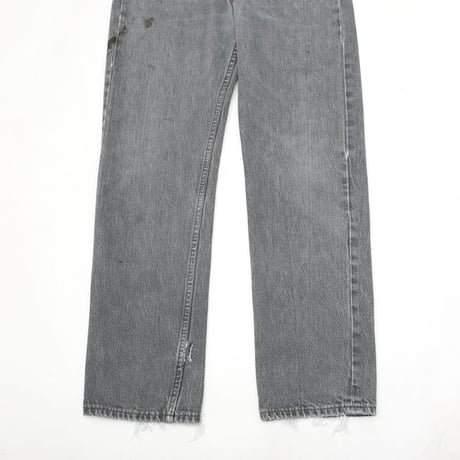 90s Levi's 501 "Yarn-dyed" Black Denim Pants