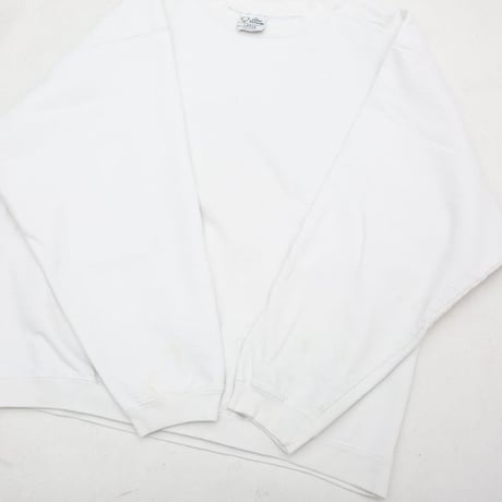 90's The Cotton Exchange Blank Sweat Shirt White