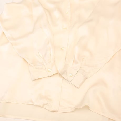 Open Collar Silk L/S Shirt