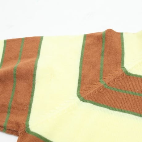 TOWN CRAFT S/S Border Knit