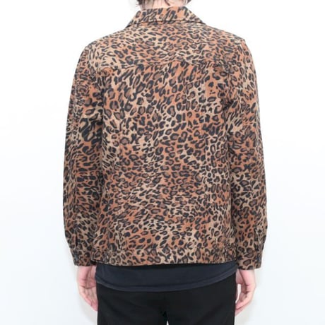 Vintage Leopard Trucker Jacket