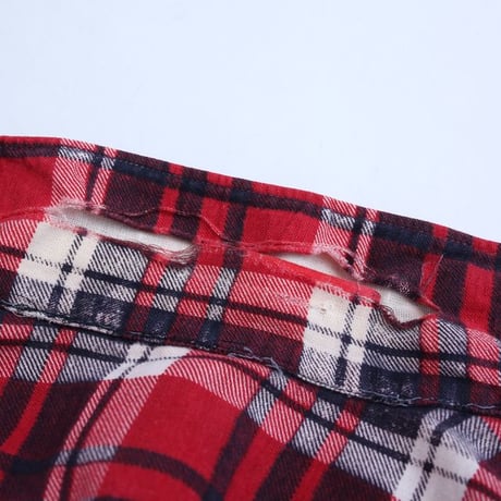 60's Foxdale Printed Plaid Flannel Shirt