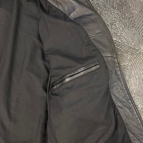 Double Zip Black Leather Jacket