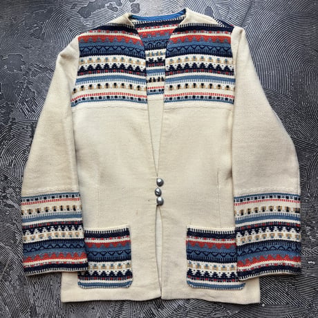Native Pattern Wool Jacket