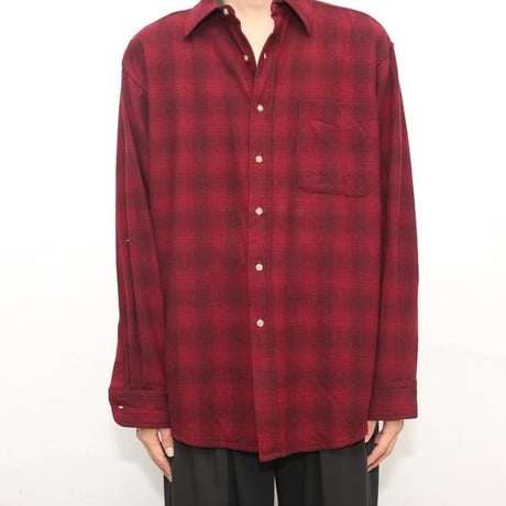 Pendleton Ombre Plaid Wool Shirt
