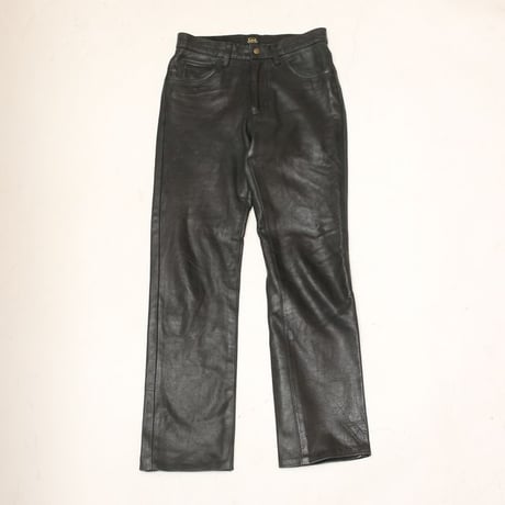 Lee Black Leather Pants Slim Fit