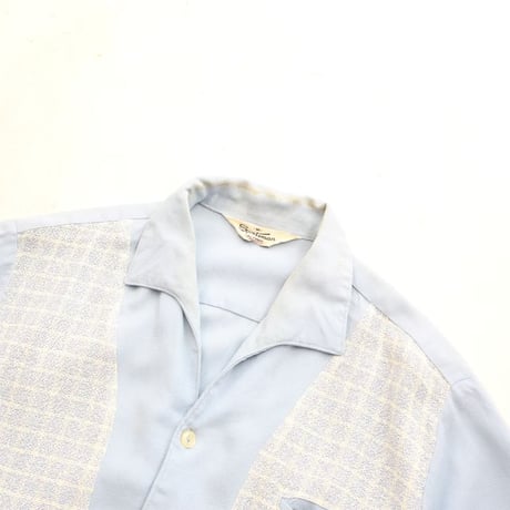 50's Rayon Italian collar Shirt