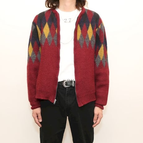 60's Kandahar Mohair Knit Cardigan
