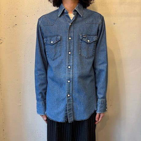 80s Wrangler Denim Western Shirt