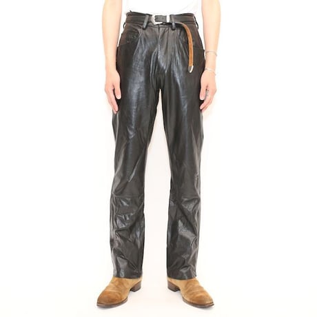 Wilsons Black Leather Flared Pants