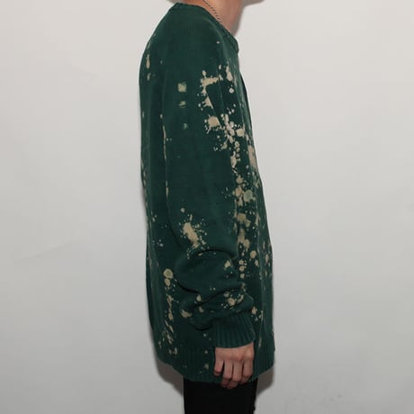 Hard Bleach Wash Cotton Sweater