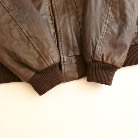 A2 Type Flight Leather Jacket Dead Stock