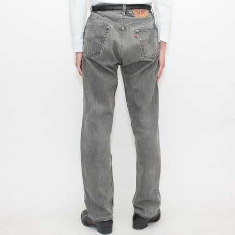 80s Levi's 501 "Yarn-dyed" Black Denim Pants