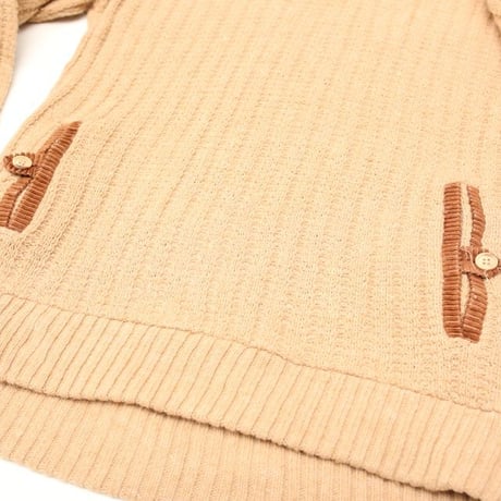 V-Neck Wool Knit Sweater