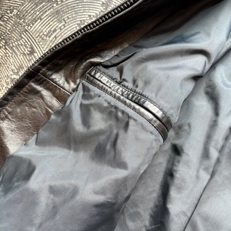 Wilsons Black Rib Leather Jacket