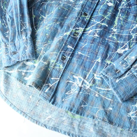 Hard Peint Vintage Flannel Shirt
