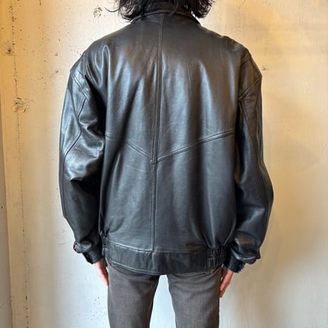 Via Nuova Pelle Stand Collared Leather Jacket