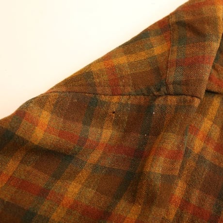 60s Pendleton Wool Plaid Loop Shirt