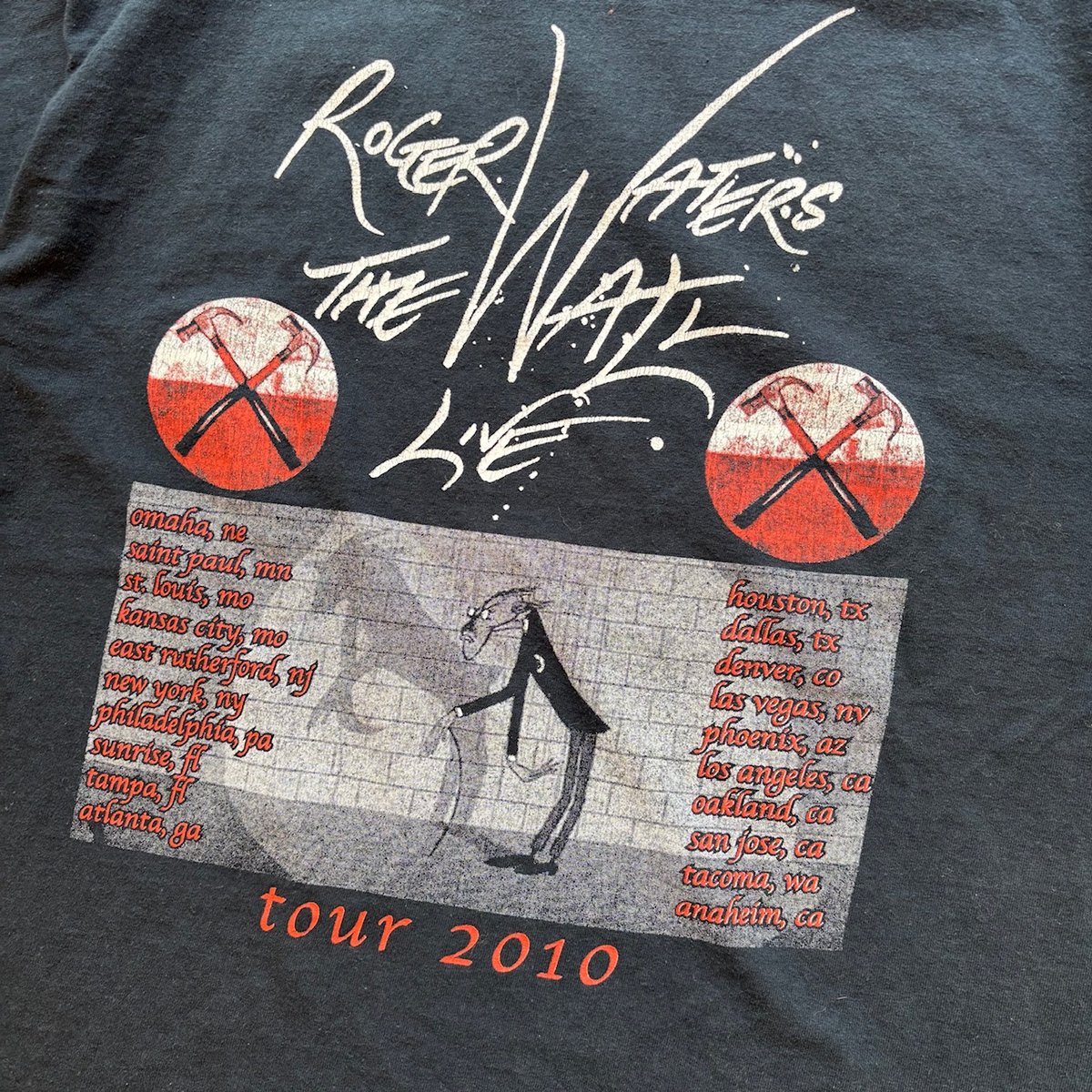 Roger Waters ピンクフロイド 2010ツアーTシャツ Roger Waters 
