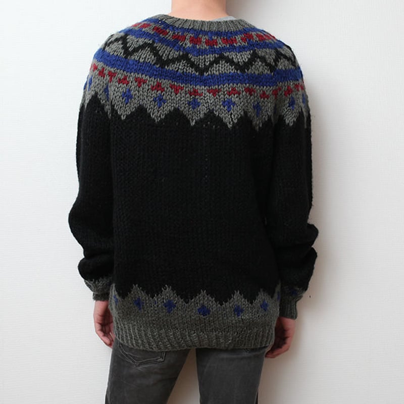 ノルディックセーター ブラック Nordic Sweater | Strato