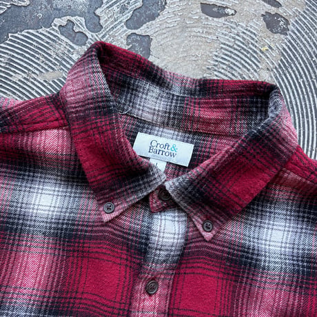 Croft＆Barrow Ombre Plaid Cotton Flannel Shirt