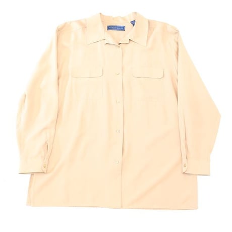 Rayon Open Collar L/S Shirt