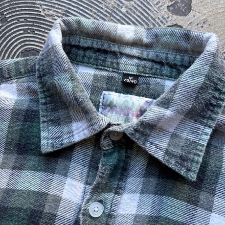 Euro Vintage Plaid Print Flannel Shirt