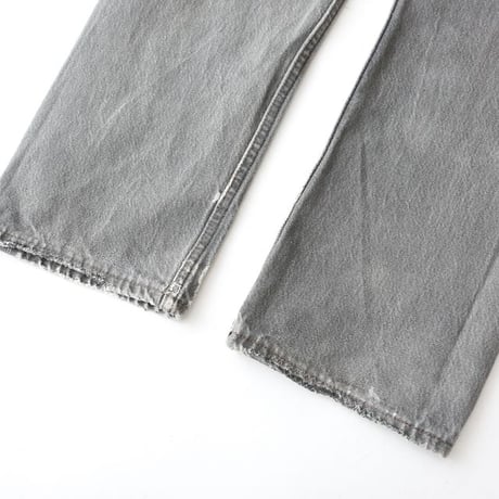 80s Levi's 501 "Yarn-dyed" Black Denim Pants