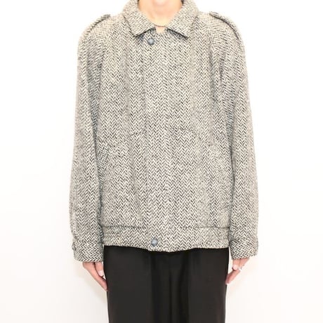 Euro Vintage Tweed Wool Jacket "Made In Italy"