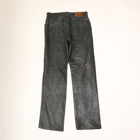 Lee Black Leather Pants Slim Fit