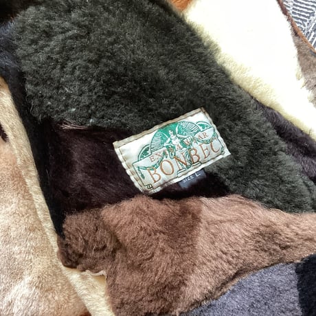 Patchwork Mouton Jacket