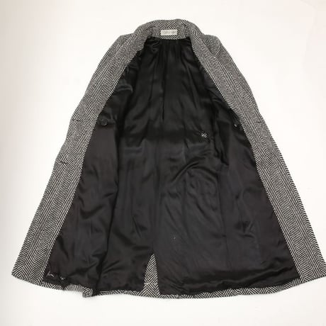 70-80s Calvin Klein Herringbone Wool Coat