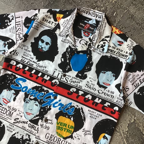 '02 The Rolling Stones "Some Girls" Open Collar S/S Shirt