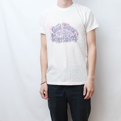 80sプリント T-Shirt God Bless