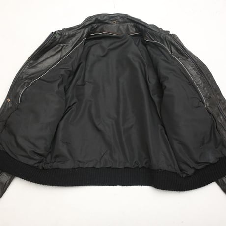 Ralph Lauren Flight Leather Jacket "All Black "