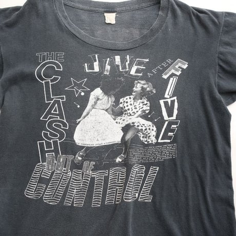 80s The Clash "Out Of Control Tour" T-Shirt
