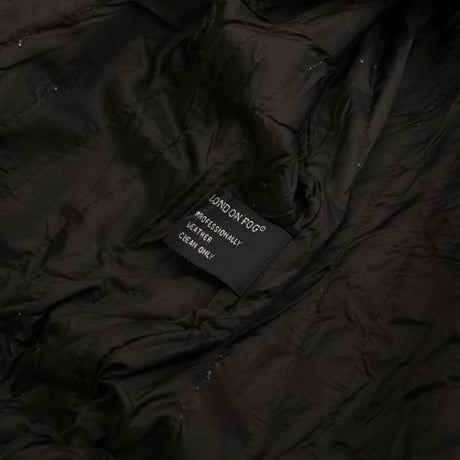 LONDON FOG Black Leather Jacket
