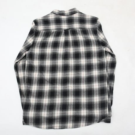 Ombre Plaid Cotton Flannel Shirt