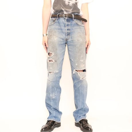 Levi's 501 Damage Denim Pants