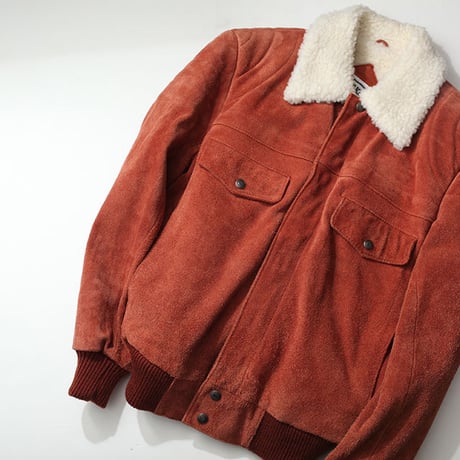 Vintage Suede Boa Jacket