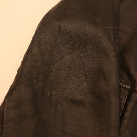 Black Rib Leather Jacket
