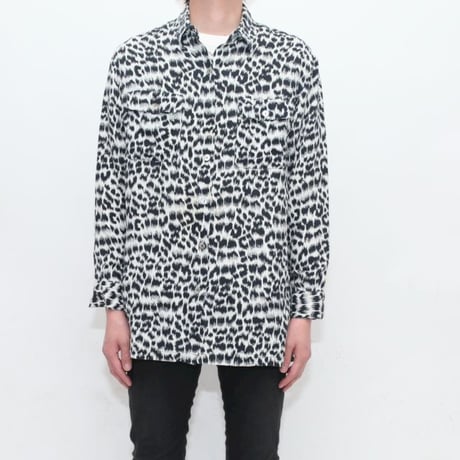 Silk Animal Pattern L/S Shirt