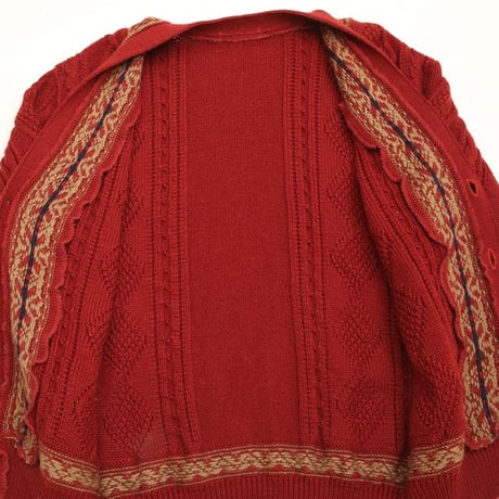 Cable Design Knit Cardigan