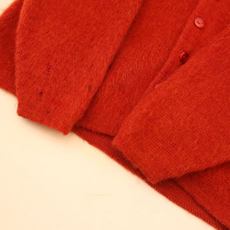 60's Saxony Mohair Knit Cardigan