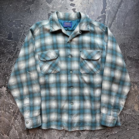 60s Pendleton Ombre Plaid Loop Shirt