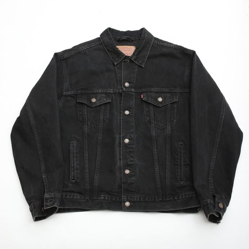 90s Levis 70507 Black Denim Jacket MADE IN USA...